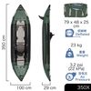 Explorer™ 350fx Fishing Kayak Dimensions